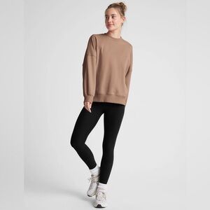 Beyond Yoga LuxeFleece Oversized Sweatshirt - Desert Sand Small NWT